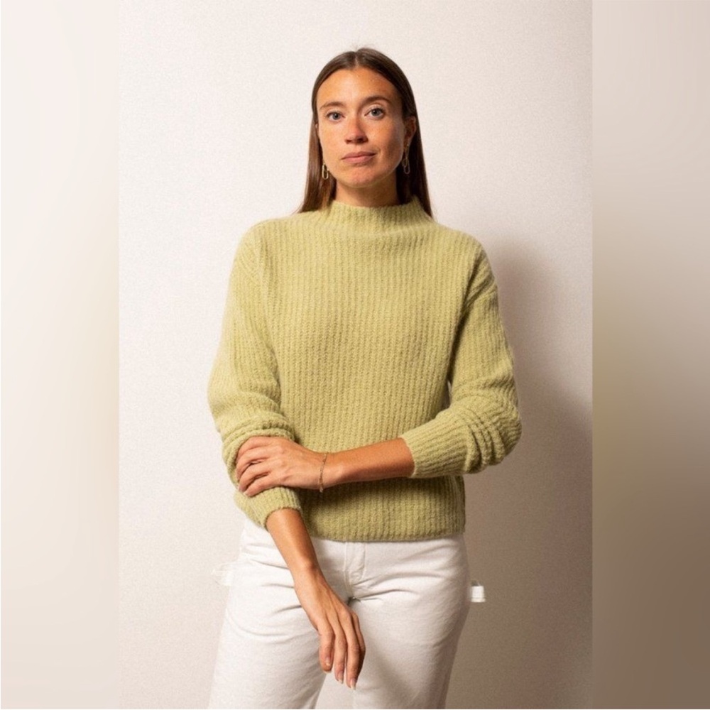 Paloma Wool Monfort Sweater Alpaca Wool-blend knit Jumper in Kiwi Green Medium